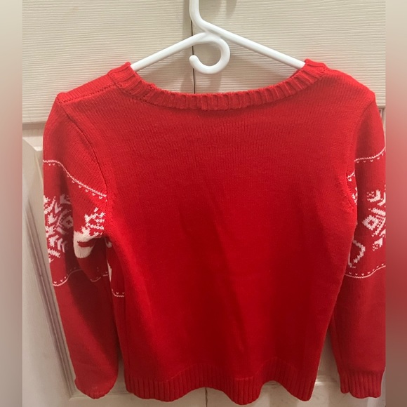 La Vie En Rose Red Christmas Sweater - Picture 3 of 3